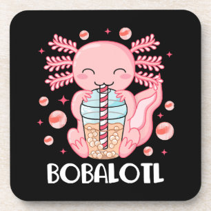 Dessous-de-verre Thé à bulles drôle d'axolotl