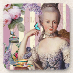 Dessous-de-verre Thé au Petit Trianon - rose