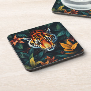 Dessous-de-verre « Tigre à Moi » – Portrait de Tigre Coloré