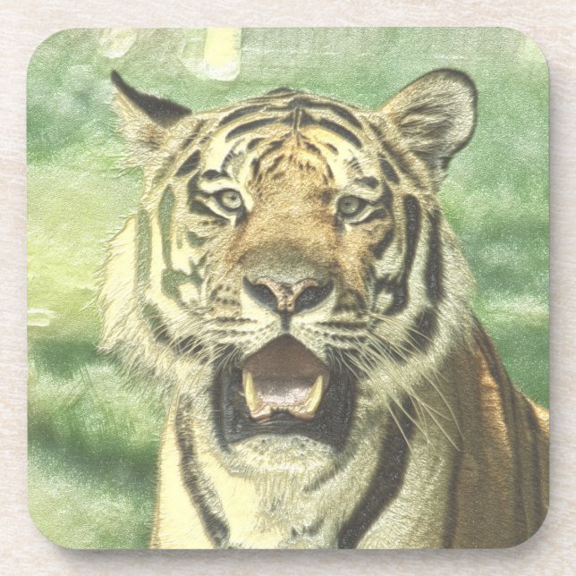 Dessous-de-verre tigre métallique (Devant)