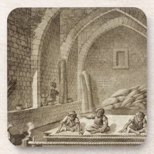 Dessous-de-verre Tissant une couverture, des arts du volume II et