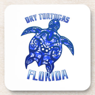 Dessous-de-verre Tortugas Sec Florida Keys Vacation Tortue Tribale