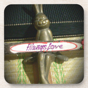 Dessous-de-verre Toujours Aimer Inspirational Rabbit Art Design d'i
