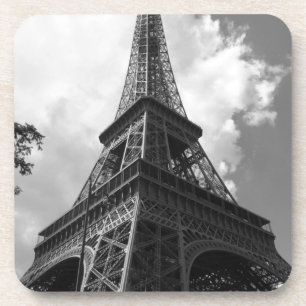 Dessous-de-verre Tour Eiffel noir et blanc à Paris