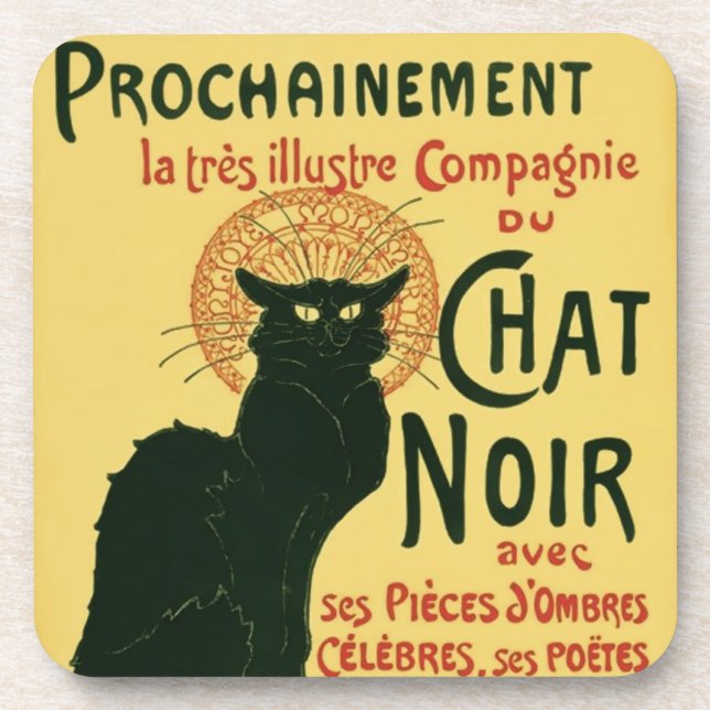 Dessous-de-verre Tournée du Conversation Noir, Théophile Steinlen (Devant)