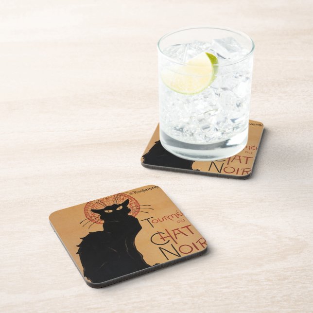 Dessous-de-verre Tournée du Conversation Noir, Théophile Steinlen A (Côté Droit)