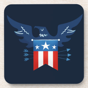 Dessous-de-verre Tout American Eagle & Flag Patriotic