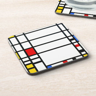 Dessous-de-verre Trafalgar Carré - Piet Mondrian - Art moderne