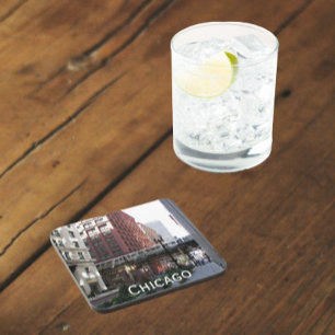 Dessous-de-verre Train à boucle élevé de Chicago