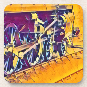 DESSOUS-DE-VERRE TRAINS À VAPEUR