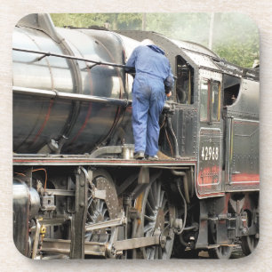 DESSOUS-DE-VERRE TRAINS À VAPEUR