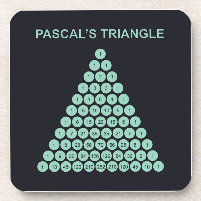 Dessous-de-verre Triangle de Pascal  (Devant)