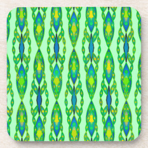 Dessous-de-verre Tribal Batik - Mint, Emerald Green et Blue