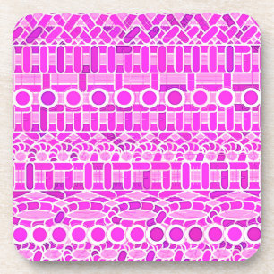 Dessous-de-verre Tribal Batik - nuances d'orchidée et de violette