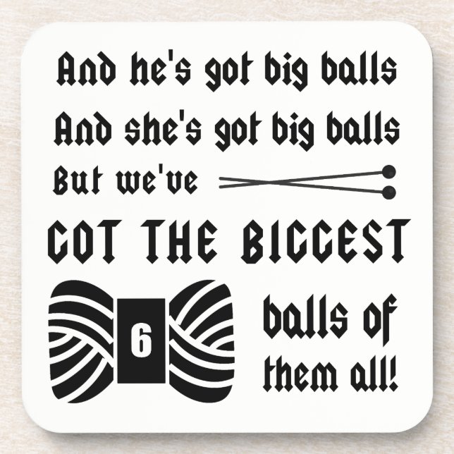 Dessous-de-verre Tricot ・ Big Balls of Yarn Crafts (Devant)