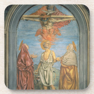 Dessous-de-verre Trinité sainte avec St Jerome (fresque)