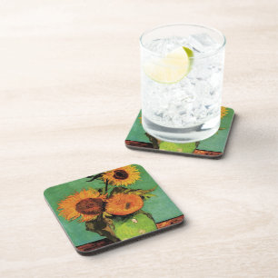 Dessous-de-verre Trois tournesols dans un vase Vincent van Gogh