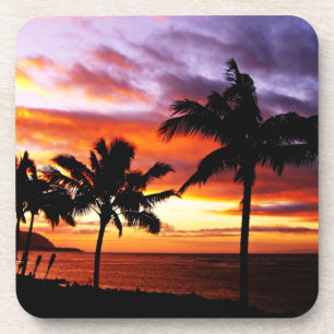 Dessous-de-verre Tropical Sunset Cork Coaster