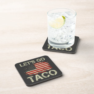 Dessous-de-verre Trump abandonne toujours Let's Go Taco
