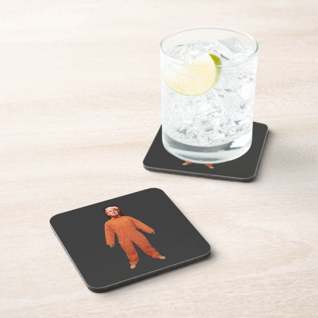 Dessous-de-verre Trump Prisonnier Beverage Coaster (Côté Droit)