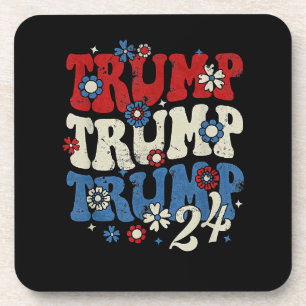 Dessous-de-verre Trump Trump Trump 2024 Rétro