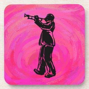 Dessous-de-verre Trumpet Boogie Nuits New York Hot rose