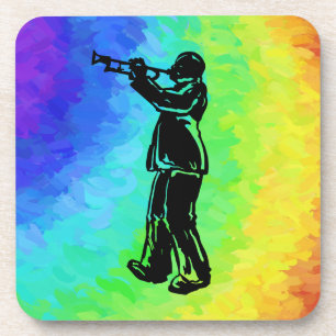 Dessous-de-verre Trumpet New York Boogie Nights Rainbow