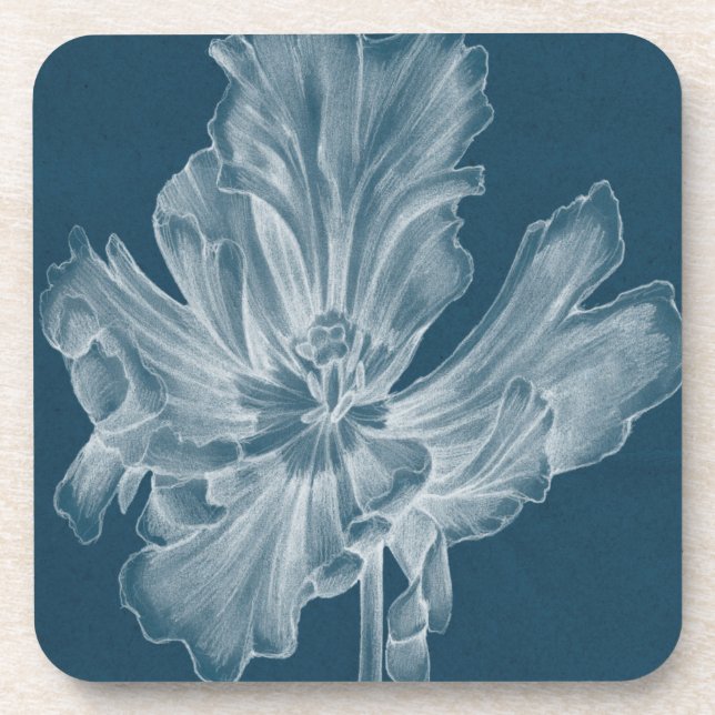 Dessous-de-verre Tulipe monochrome II (Devant)