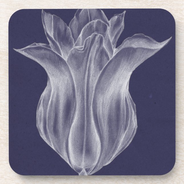Dessous-de-verre Tulipe monochrome III (Devant)
