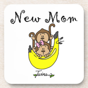 Dessous-de-verre Twin Boy et GIrl Nouveau cadeau maman
