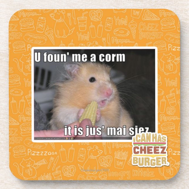 Dessous-de-verre U m'a trouvé un maïs (Devant)