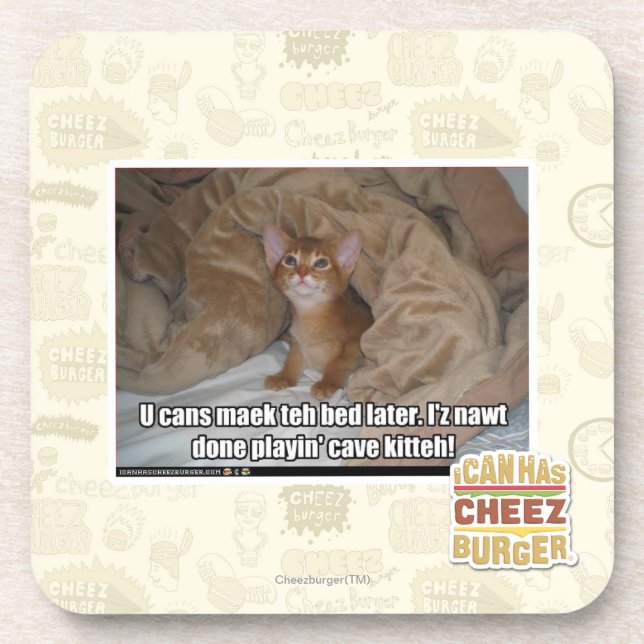 Dessous-de-verre U peut maek le lit plus tard (Devant)