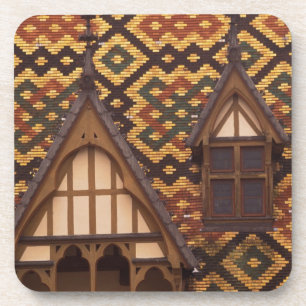 Dessous-de-verre UE, France, Bourgogne, Côte d'Or, Beaune. Carrel