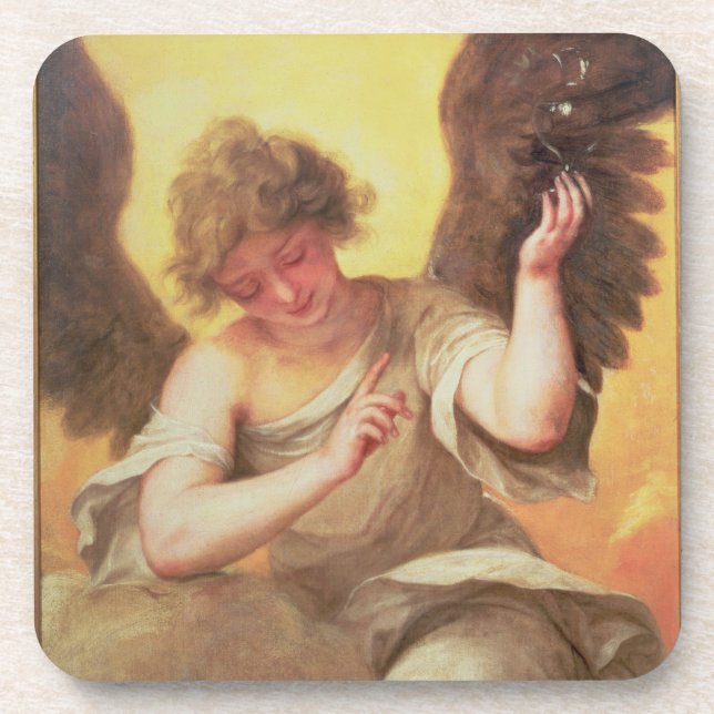 Dessous-de-verre Un ange tenant un flacon en verre (Devant)