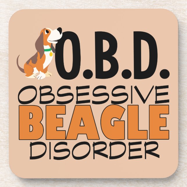 Dessous-de-verre Un Beagle drôle observé (Devant)