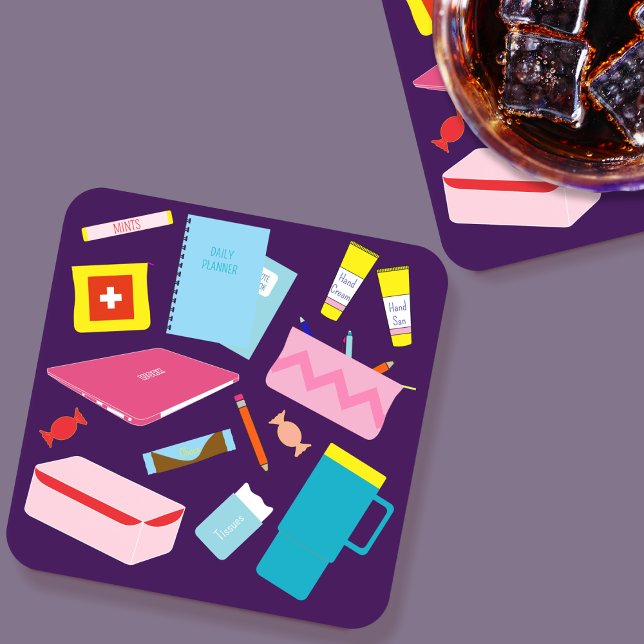 Dessous-de-verre Un enseignant moderne mignon doit avoir des fourni (Teacher Coaster)