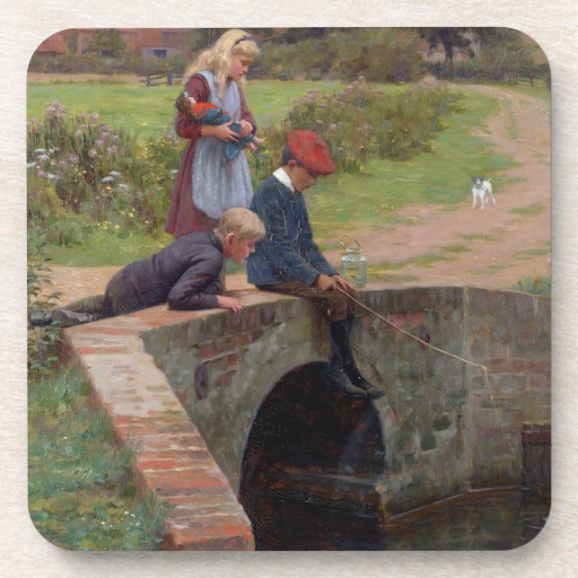 Dessous-de-verre Un grignotement, 1914 (huile sur le panneau) (Devant)