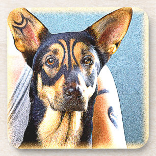 Dessous-de-verre "Un mignon chien" jolie photo. Commandez dès maint