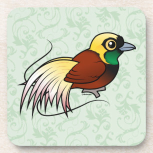 Dessous-de-verre Un plus grand Oiseau-de-paradis de Birdorable