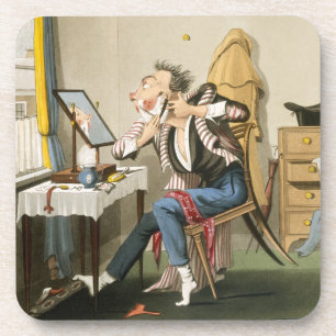 Dessous-de-verre Un rasoir émoussé, pub. par chasse, 1827 (etchin