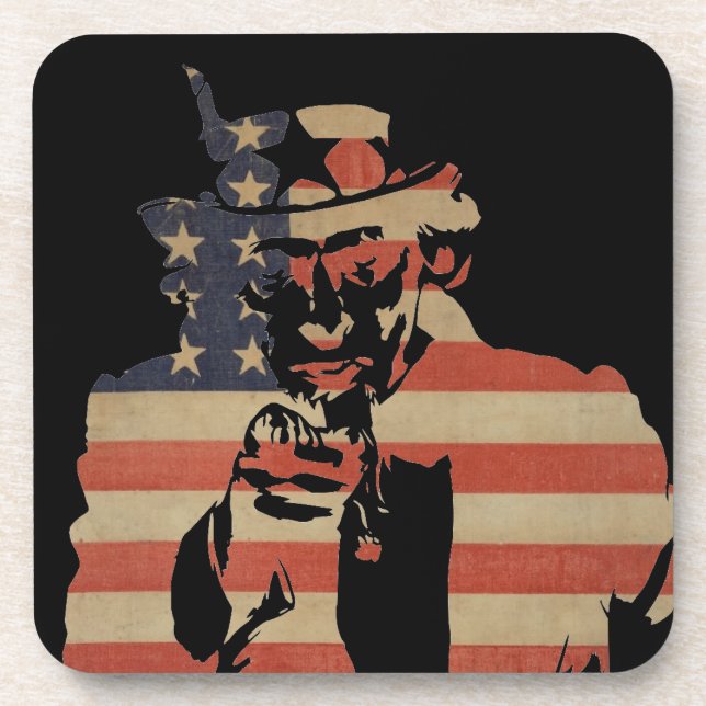 Dessous-de-verre Uncle Sam Beverage Coaster (Devant)