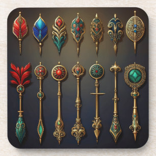 Dessous-de-verre Une collection de fléchettes anciennes