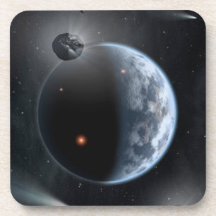 Dessous-de-verre Une Planète Comme La Terre Avec Des Océans Qui Rev