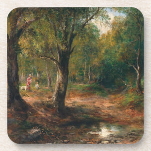 Dessous-de-verre Une promenade dans la forêt - Emil Barbarini