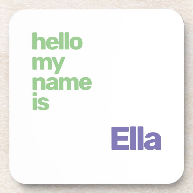 dessous de verre unisex nom minimal simple violet  (Devant)