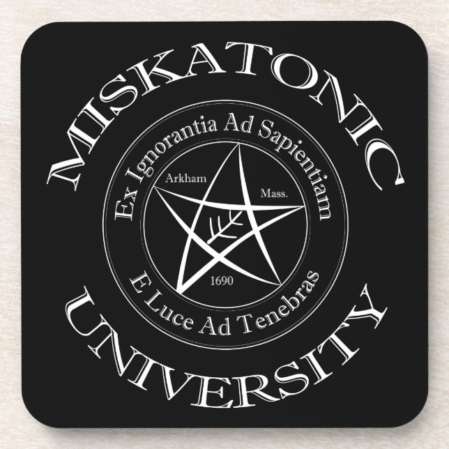 Dessous de verre universitaires Miskatonic (Devant)
