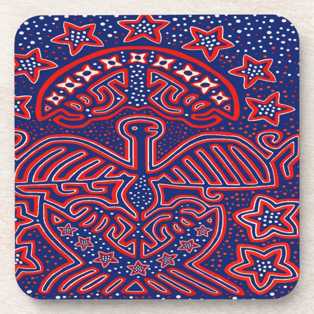 Dessous-de-verre USA Eagle Democratic Patriot (Devant)