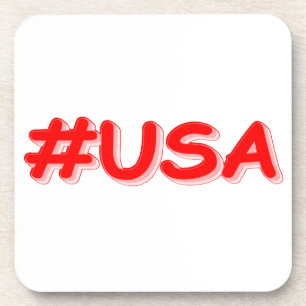 Dessous-de-verre "#USA" Joli design. Commandez dès maintenant
