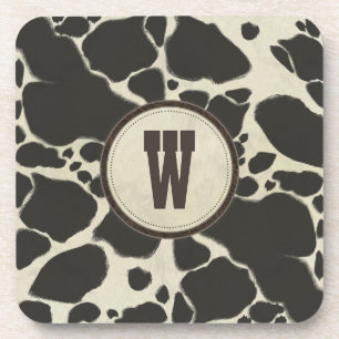Dessous-de-verre Vache blanche Holstein Cacher le Motif