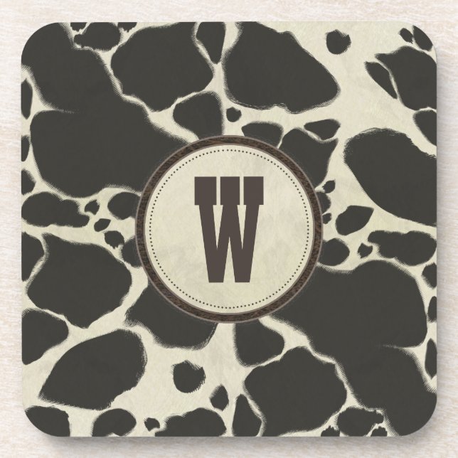 Dessous-de-verre Vache blanche Holstein Cacher Motif (Devant)